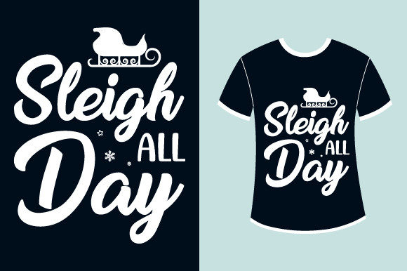 Christmas T-shirt Design Lettering Quote for Crafts and Graphics