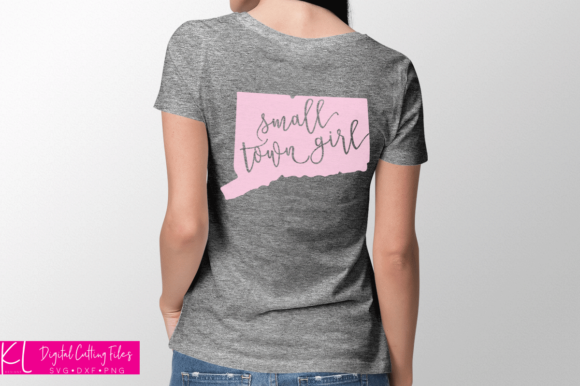 Connecticut Small Town Girl Graphics for Crafts
