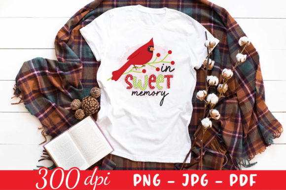 In Sweet Memory Christmas Cardinal Graphics