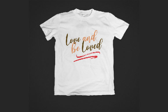 Love and Be Loved Hand Drawn Craft Graphic for Blogs and Websites