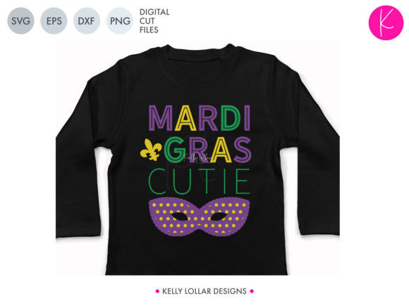 Mardi Gras Cutie Graphics for Crafts and Design Projects