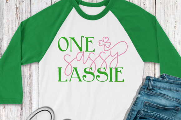 One Sassy Lassie: A Playful Graphic for Crafts and Website Design